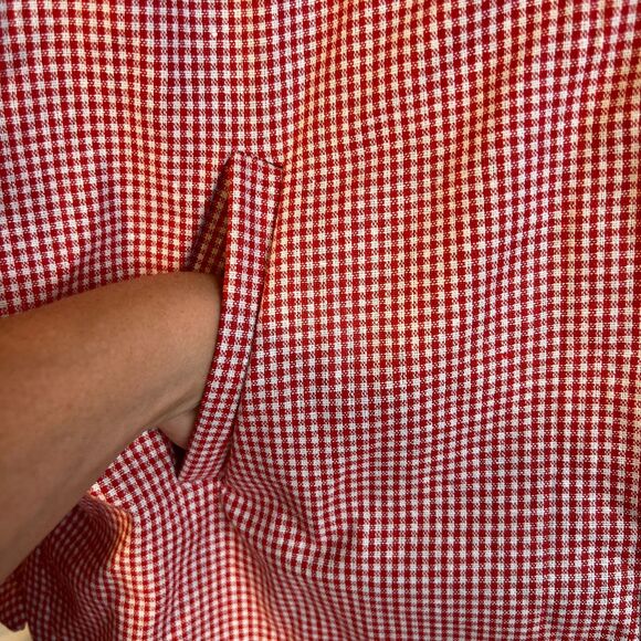 MissLook Gingham Plaid Hooded Faux Fur Lined Jacket Preppy Boho Size XL - Picture 7 of 14